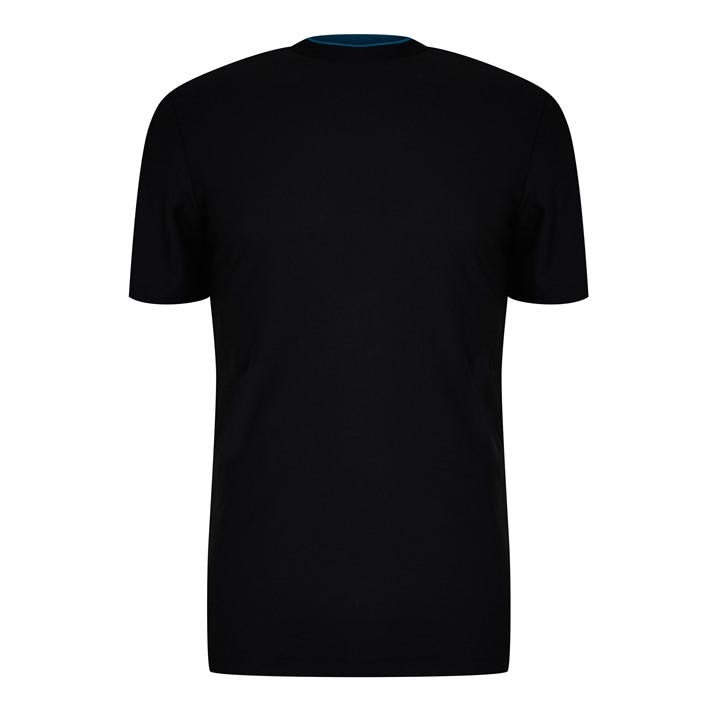 Boss Men' Black Tiburt Trainer Cotton T-Shirt in Size S, Sports Direct