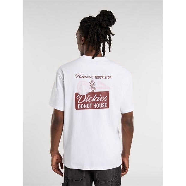 Бяло - Dickies - Men's Doughnut T-Shirt
