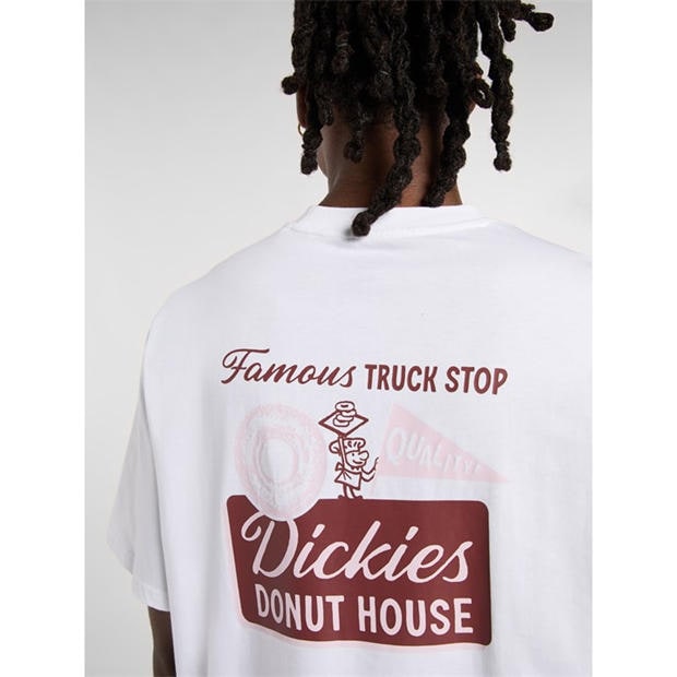 Бяло - Dickies - Men's Doughnut T-Shirt