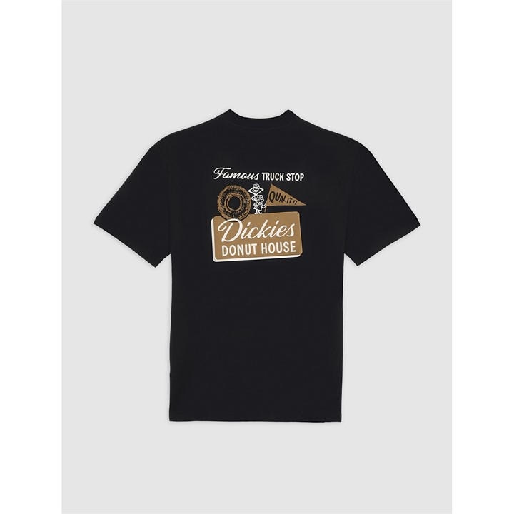 Dickies Men' Black Doughnut T-Shirt in Size S, Sports Direct