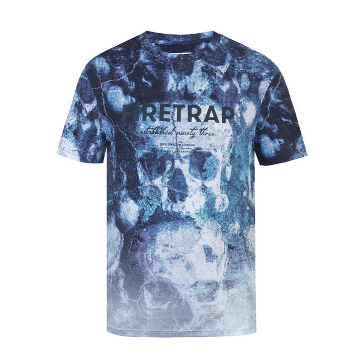 Firetrap Men's Blue Sub T Shirt in Size L, Sports Direct