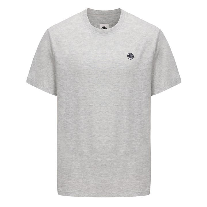 Pretty Green Men's Grey Green Mitchell T-Shirt Large