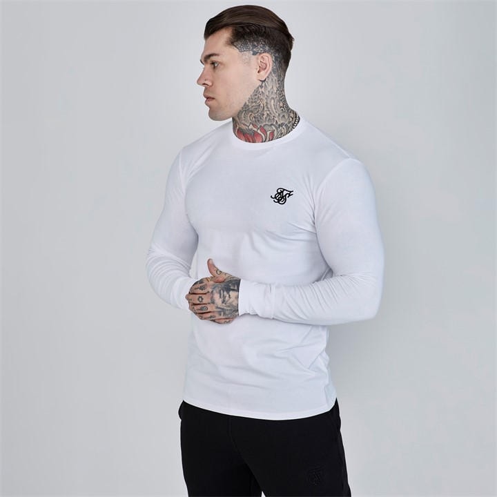 Siksilk Men's Black Essentials T-Shirt in Size M, Sports Direct