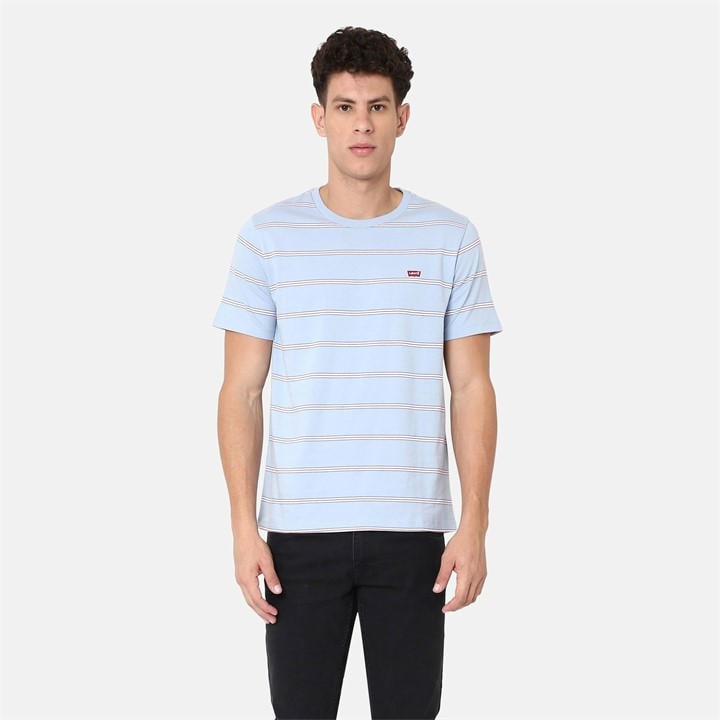 Levis Men's Blue Original T Shirt Medium