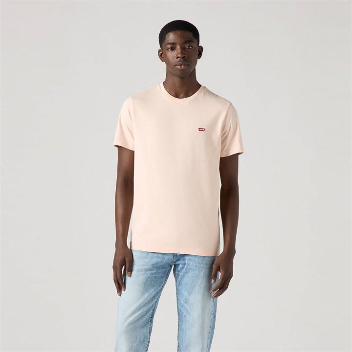 Levis Men' Pink Original T Shirt in Size S, Sports Direct