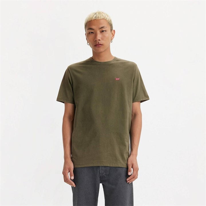 Levis Men's Green Original T Shirt in Size M, Sports Direct