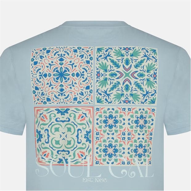 Blue Tile - SoulCal - Graphic Print T-Shirt Men’s