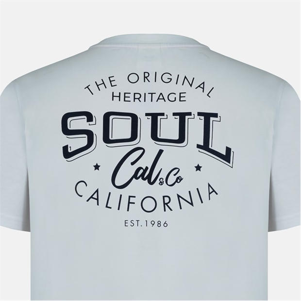 White Heritage - SoulCal - Graphic Print T-Shirt Men’s