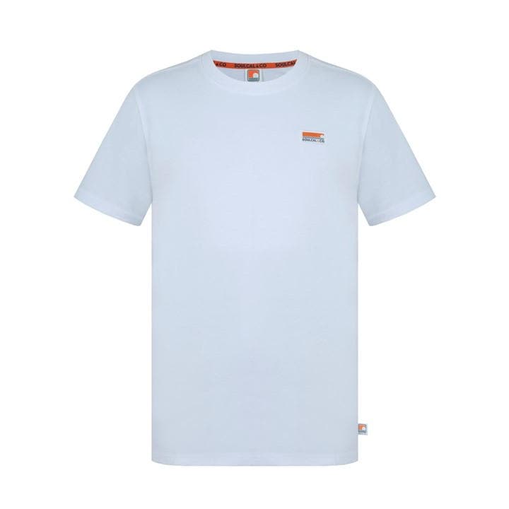 Soulcal Men's .White Regular Fit Crew Neck T-Shirt - 3XL - Image 3