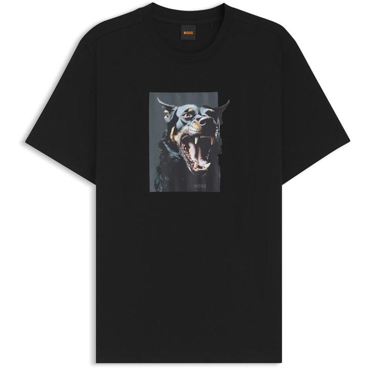 Boss Men's Black Doberman T-Shirt in Size M, Sports Direct