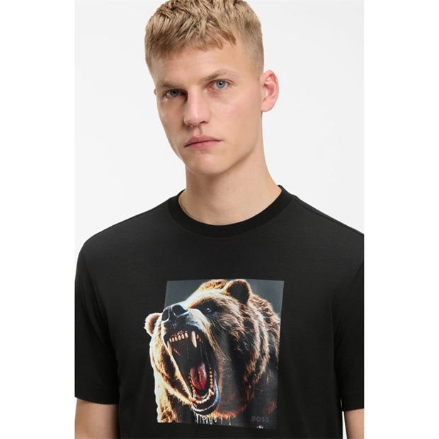 Black - Boss - Mens Doberman T-Shirt