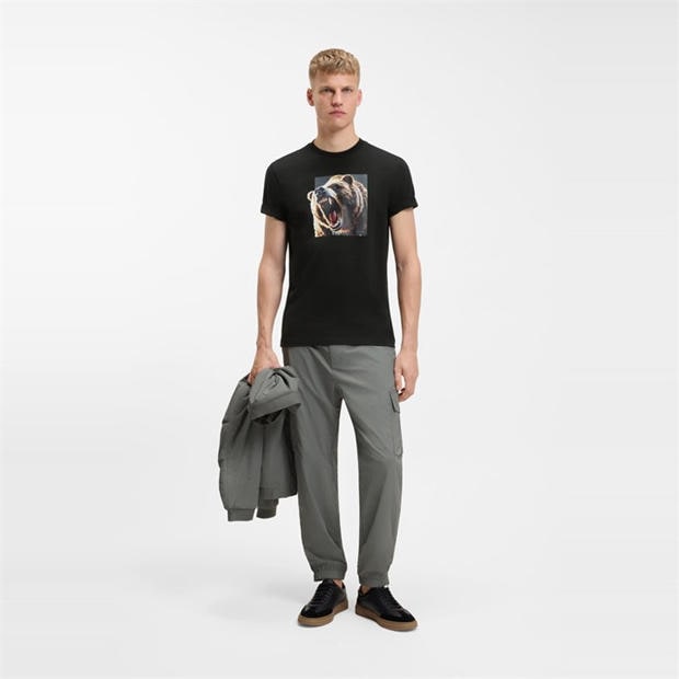 Black - Boss - Mens Doberman T-Shirt