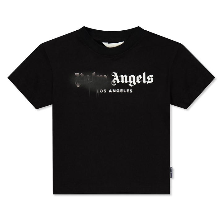 Palm Angels  Kids Black ' Spray T-Shirt in Size 11 - 12 Years, Sports Direct