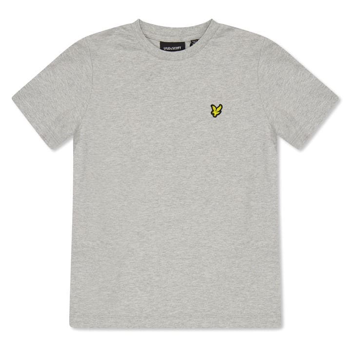 Lyle and Scott Cotton T-Shirt In Grey, Size 10/11 Y - Image 3