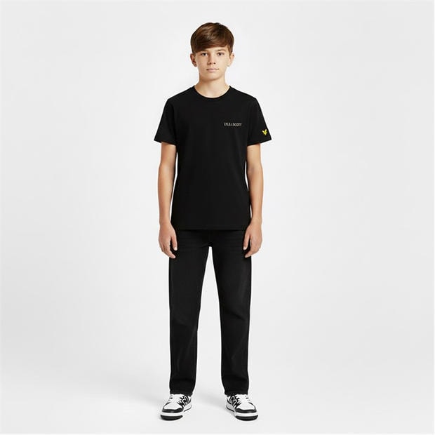 Jet Black Z865 - Lyle and Scott - Kids' Print T-Shirt