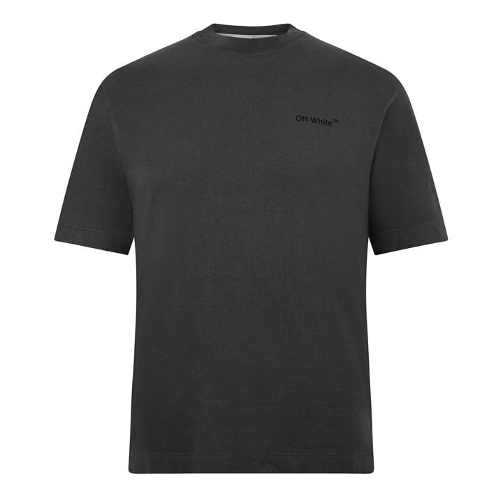 Off White Men's Black Skate Short Sleeve T-Shirt in Size XS, Sports Direct