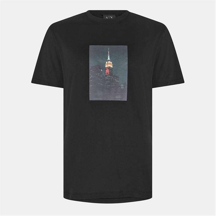 Armani Exchange Men' Black Ax Skyline T-Shirt in Size S, Sports Direct
