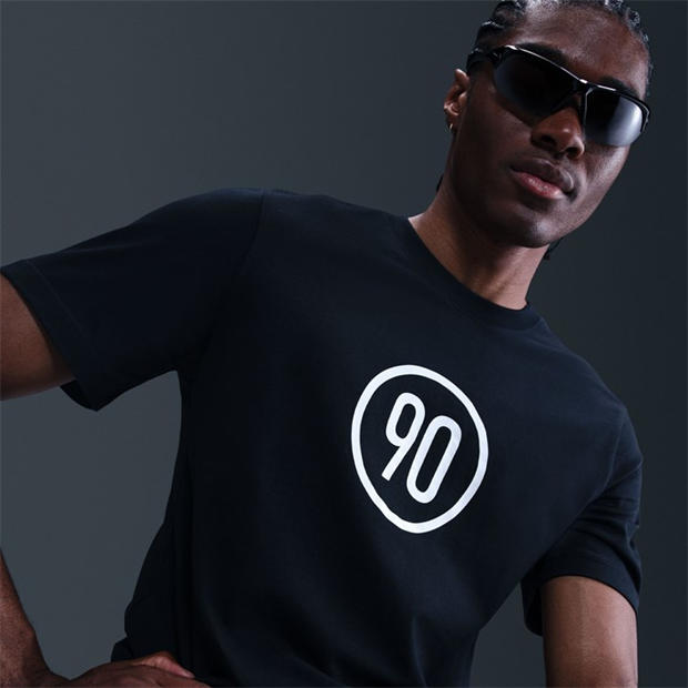 Черно/Бяло - Nike - T90 T-Shirt Mens