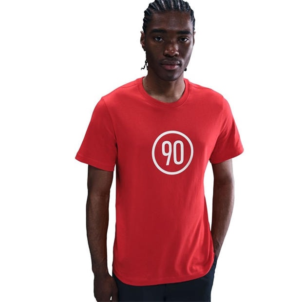 Червено/Бяло - Nike - T90 T-Shirt Mens