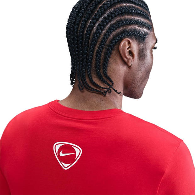 Червено/Бяло - Nike - T90 T-Shirt Mens