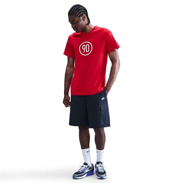 Червено/Бяло - Nike - T90 T-Shirt Mens