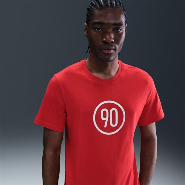 Червено/Бяло - Nike - T90 T-Shirt Mens