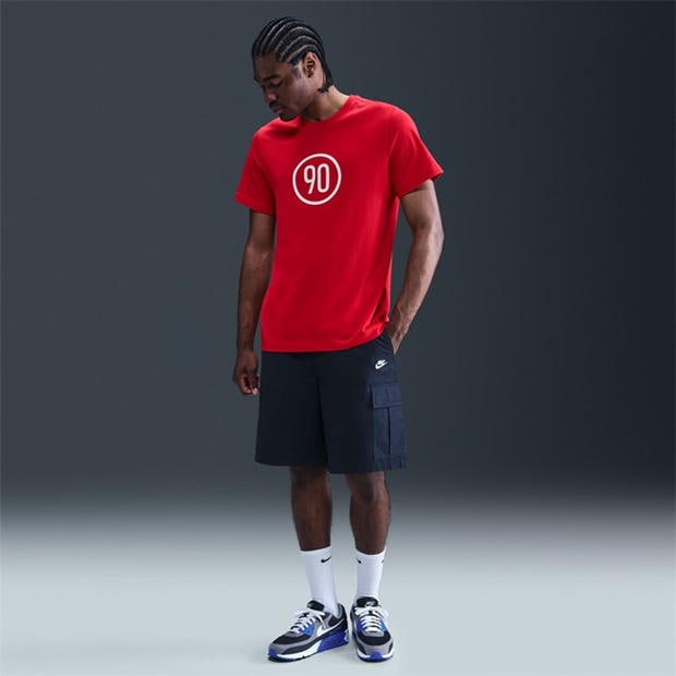 Червено/Бяло - Nike - T90 T-Shirt Mens