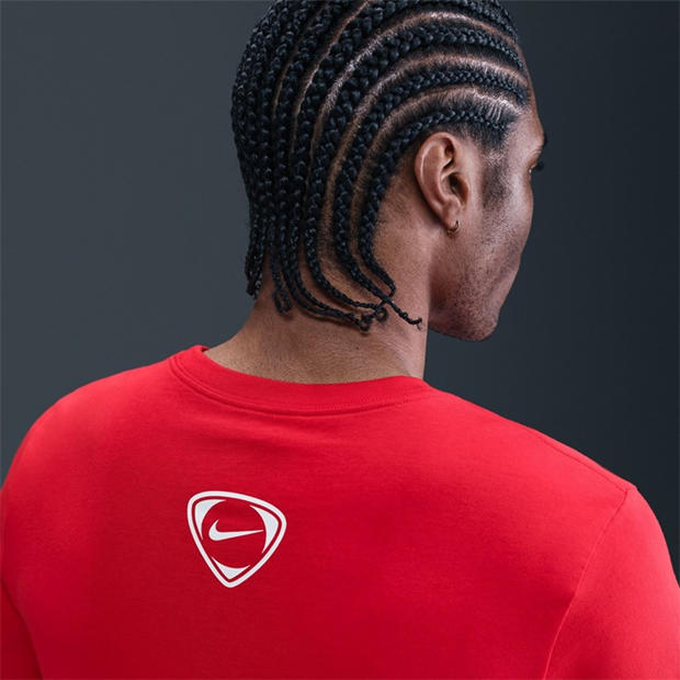 Червено/Бяло - Nike - T90 T-Shirt Mens