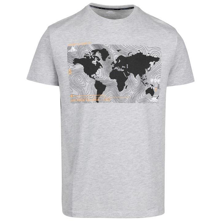 Trespass Men' Grey Chera T-Shirt in Size S, Sports Direct
