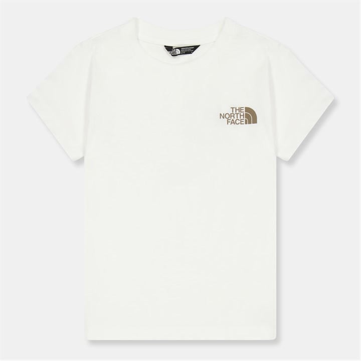 The North Face  Kids White Regular Fit Mountain T-Shirt in Size XS, Sports Direct