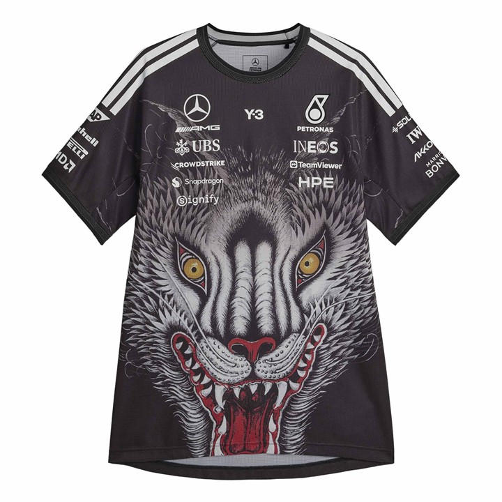 Y3 Men's Black Driver Jersey T-Shirt in Size L, Sports Direct