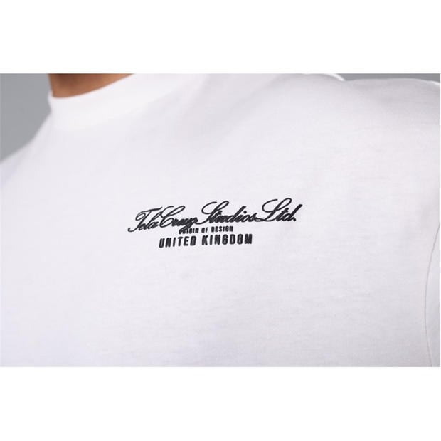 White - Tela Cruz - Men's Studio Tee Oversized T-Shirt