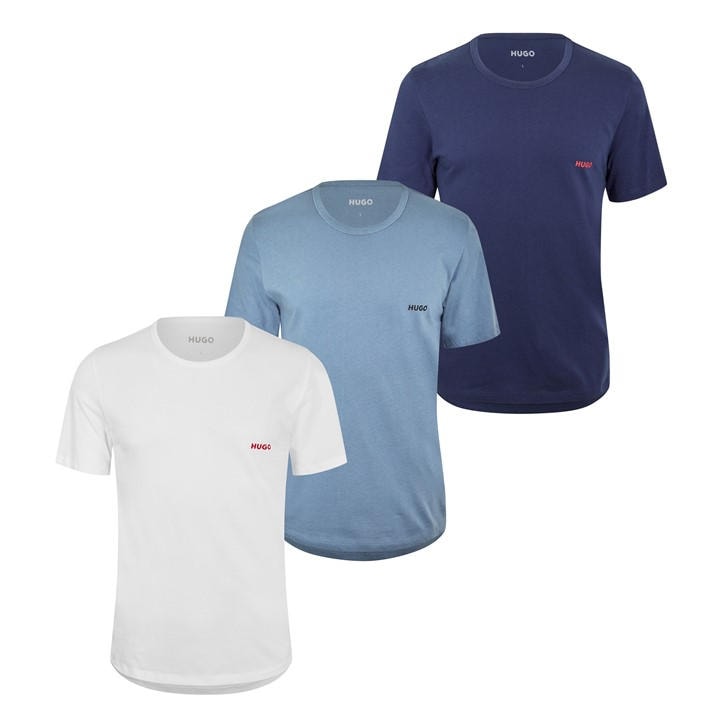Hugo Men's  3 Pack Of Pyjama T-Shirts in Size L, Sports Direct