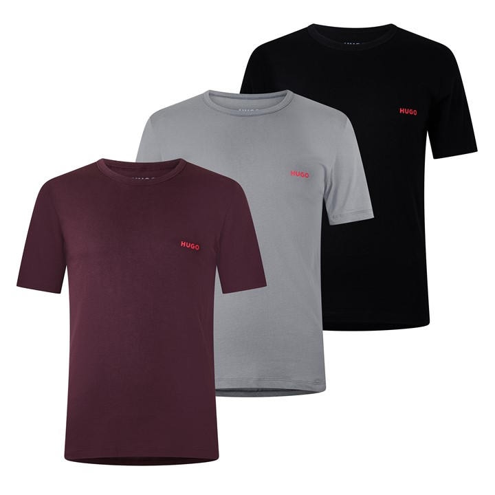 Hugo Men's  3 Pack Of Pyjama T-Shirts in Size L, Sports Direct