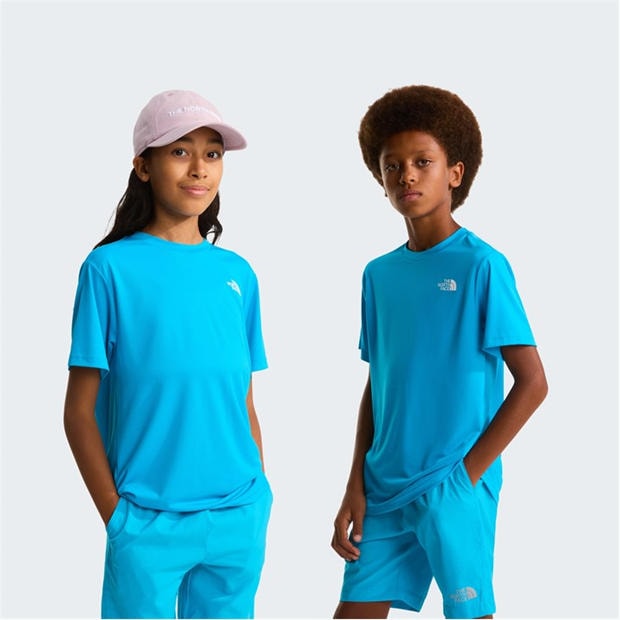 Merid Blue D7R - The North Face - Unisex Kids 24/7 Lifestyle Short Sleeve T-Shirt