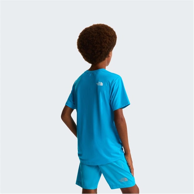 Merid Blue D7R - The North Face - Unisex Kids 24/7 Lifestyle Short Sleeve T-Shirt