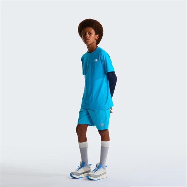 Merid Blue D7R - The North Face - Unisex Kids 24/7 Lifestyle Short Sleeve T-Shirt