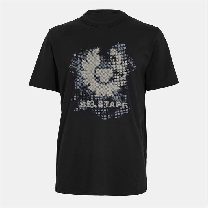 Belstaff Men' Black T-Shirt in Size S, Sports Direct
