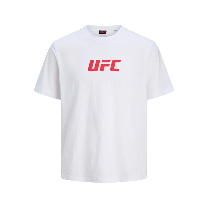 Jack And Jones Men's White Ufc Regular Fit T-Shirt in Size XL, Sports Direct