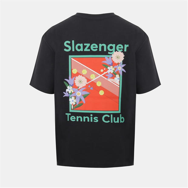 Black - Slazenger - Men's Slaz Tennis Club Regular Fit T-Shirt