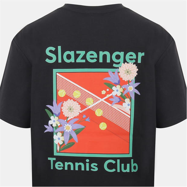 Black - Slazenger - Men's Slaz Tennis Club Regular Fit T-Shirt