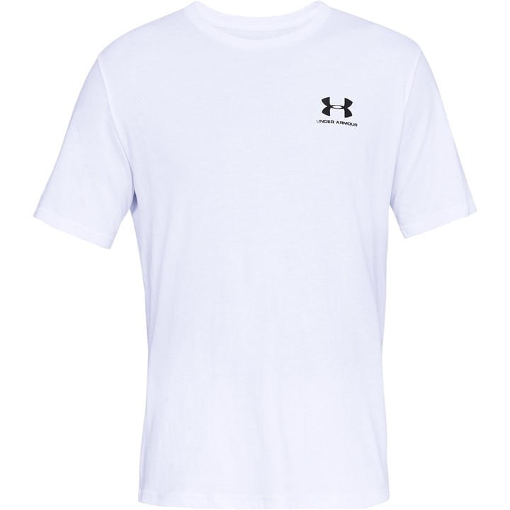 Under Armour Men's White Logo T-Shirt in Size 2XL, Sports Direct