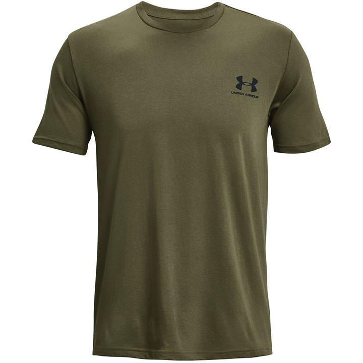 Under Armour Men's Green Logo T-Shirt in Size M, Sports Direct