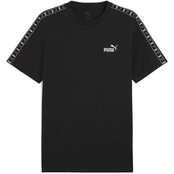 Puma Men's Black Tape Regular Fit T-Shirt in Size 2XL, Sports Direct