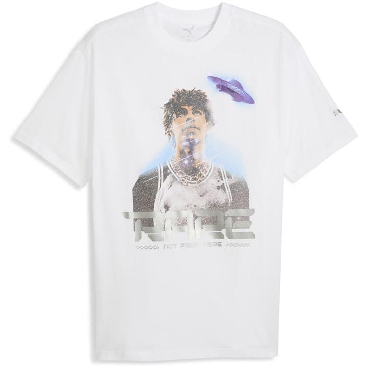 Puma Men' White T-Shirt in Size S, Sports Direct