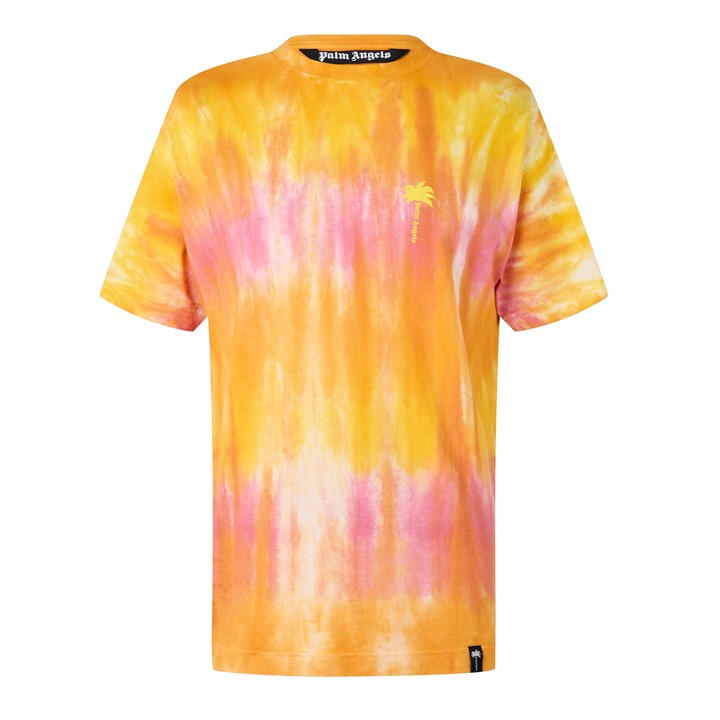 Palm Angels Men's Orange X Hi Ibiza Tie Dye T-Shirt in Size XL, Sports Direct