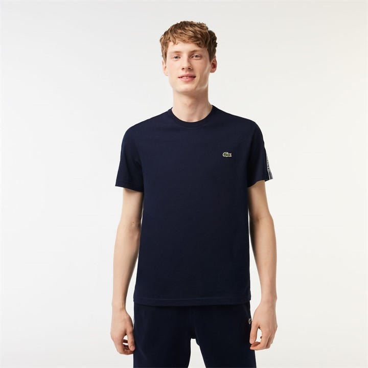 Lacoste Men's Blue Tape T-Shirt in Size XS, Sports Direct