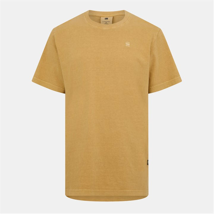 G Star Men's Yellow Overdyed Loose T Shirt in Size XS, Sports Direct