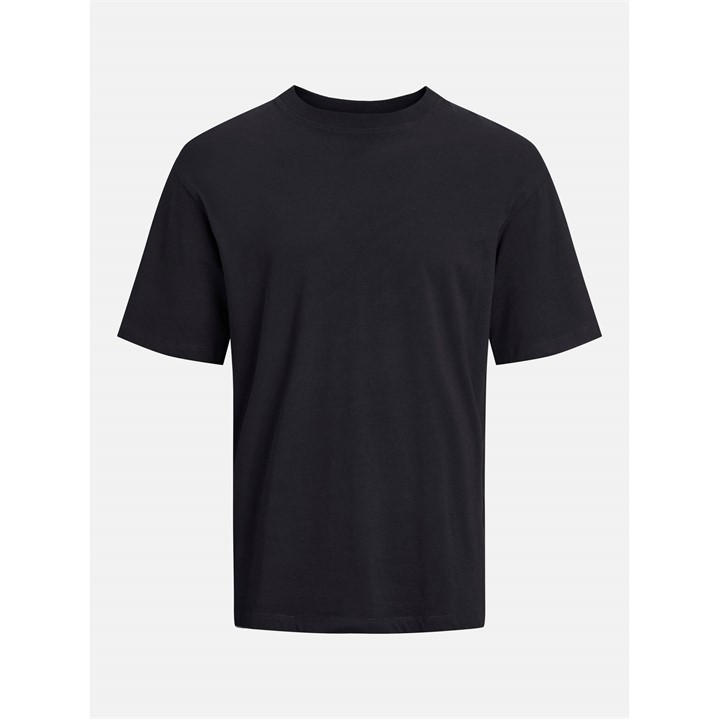 Jack And Jones Men's Bradley Short Sleeve O-Neck Oversized Fit T-Shirt - Black - S - Image 3