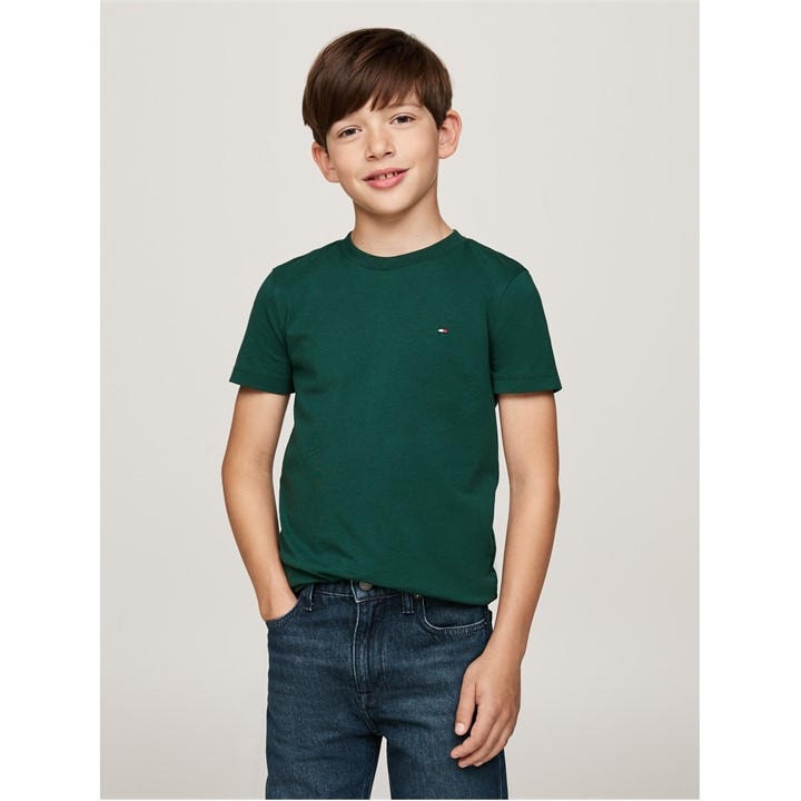 Tommy Hilfiger  Kids Green Original T Shirt 's in Size 14 - 16 Years, Sports Direct